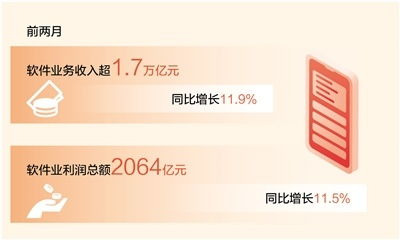 前兩月軟件業(yè)務(wù)收入同比增11.9%，軟件服務(wù)持續(xù)發(fā)力